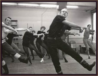 Bob Fosse rehearsing with dancers