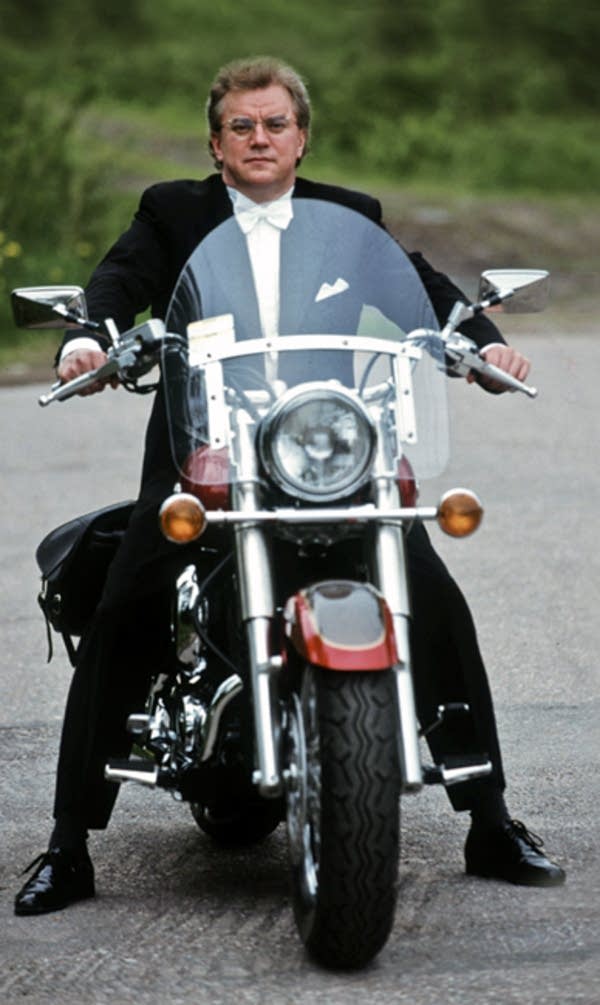 Vanska and his motorcycle