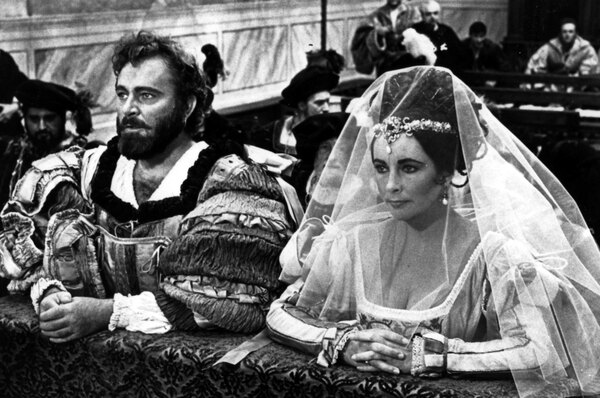 Richard Burton and Elizabeth Taylor starred as Petruchio and Kate in Zeffirelli's 1967 film The Taming of the Shrew.