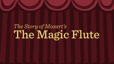 mozart magic flute animation title screen