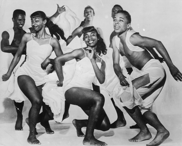 An African American dance group in 1958.