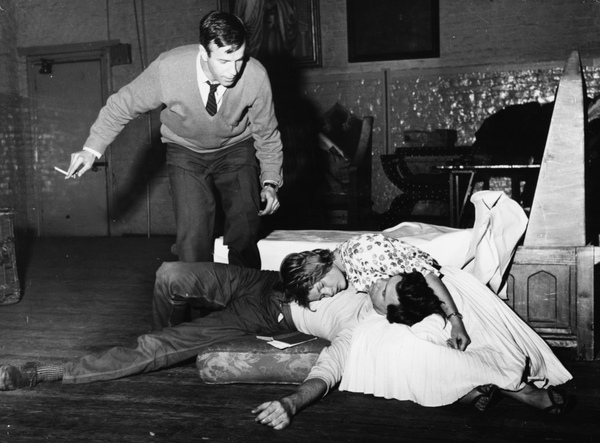 Zeffirelli directs Judi Dench and John Stride in a production of Romeo and Juliet at The Old Vic in London in 1960.